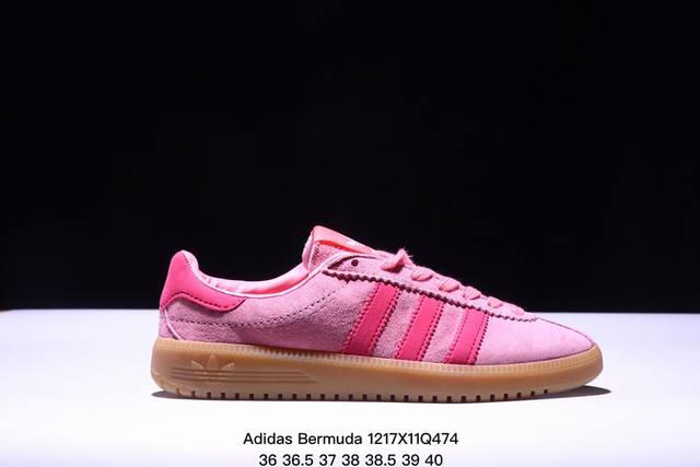 公司级adidas Originals Bermuda Brmd 时尚复古 耐磨轻便 低帮板鞋 货号:Jh9088 尺码:36 36.5 37 38 38.5