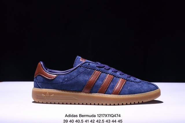 公司级adidas Originals Bermuda Brmd 时尚复古 耐磨轻便 低帮板鞋 货号:Jh9088 尺码:36 36.5 37 38 38.5