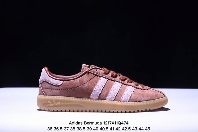 公司级adidas Originals Bermuda Brmd 时尚复古 耐磨轻便 低帮板鞋 货号:Jh9088 尺码:36 36.5 37 38 38.5