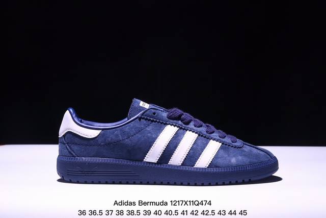 公司级adidas Originals Bermuda Brmd 时尚复古 耐磨轻便 低帮板鞋 货号:Jh9088 尺码:36 36.5 37 38 38.5