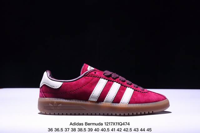 公司级adidas Originals Bermuda Brmd 时尚复古 耐磨轻便 低帮板鞋 货号:Jh9088 尺码:36 36.5 37 38 38.5