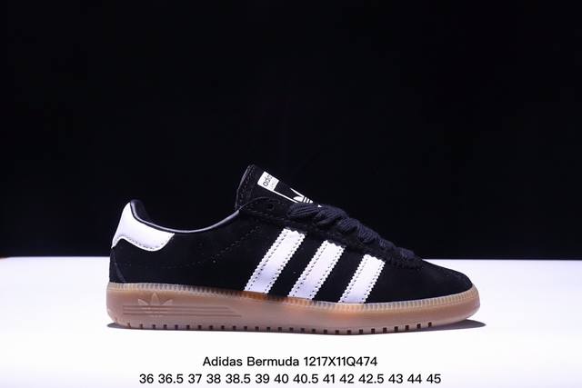 公司级adidas Originals Bermuda Brmd 时尚复古 耐磨轻便 低帮板鞋 货号:Jh9088 尺码:36 36.5 37 38 38.5