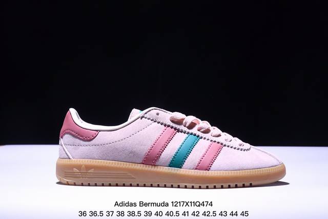 公司级adidas Originals Bermuda Brmd 时尚复古 耐磨轻便 低帮板鞋 货号:Jh9088 尺码:36 36.5 37 38 38.5