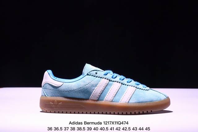 公司级adidas Originals Bermuda Brmd 时尚复古 耐磨轻便 低帮板鞋 货号:Jh9088 尺码:36 36.5 37 38 38.5