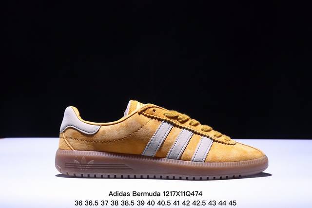 公司级adidas Originals Bermuda Brmd 时尚复古 耐磨轻便 低帮板鞋 货号:Jh9088 尺码:36 36.5 37 38 38.5