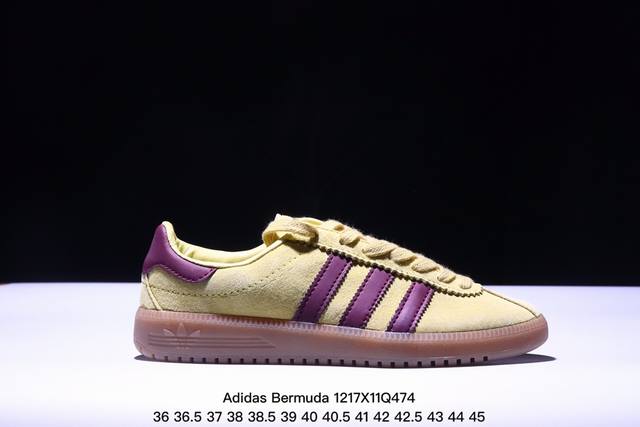 公司级adidas Originals Bermuda Brmd 时尚复古 耐磨轻便 低帮板鞋 货号:Jh9088 尺码:36 36.5 37 38 38.5