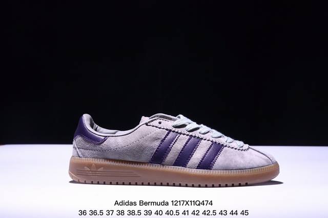 公司级adidas Originals Bermuda Brmd 时尚复古 耐磨轻便 低帮板鞋 货号:Jh9088 尺码:36 36.5 37 38 38.5