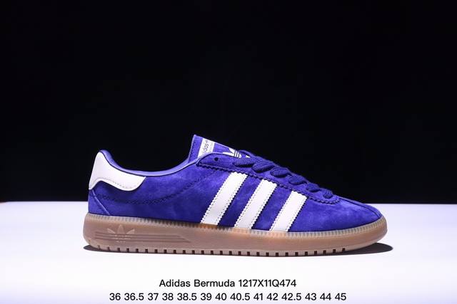 公司级adidas Originals Bermuda Brmd 时尚复古 耐磨轻便 低帮板鞋 货号:Jh9088 尺码:36 36.5 37 38 38.5