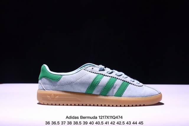 公司级adidas Originals Bermuda Brmd 时尚复古 耐磨轻便 低帮板鞋 货号:Jh9088 尺码:36 36.5 37 38 38.5