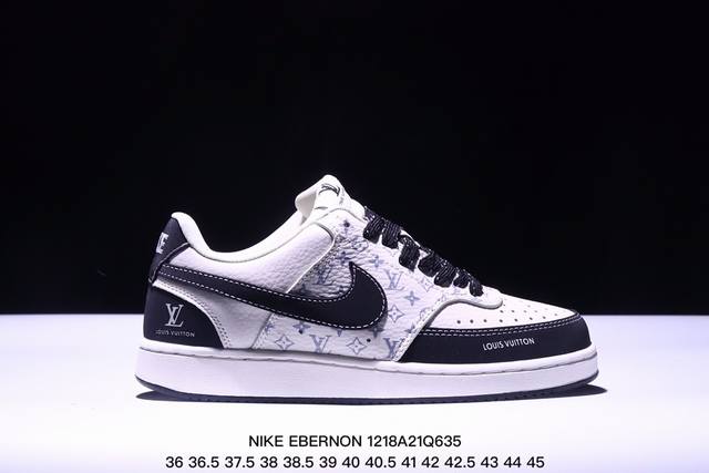 Nike Ebernon Low Prm 小空军低帮百搭透气休闲运动板鞋 独家头层版本 原数据独家私模大底 纯正版型 清洁度完美 货号：Fd5188-121 S