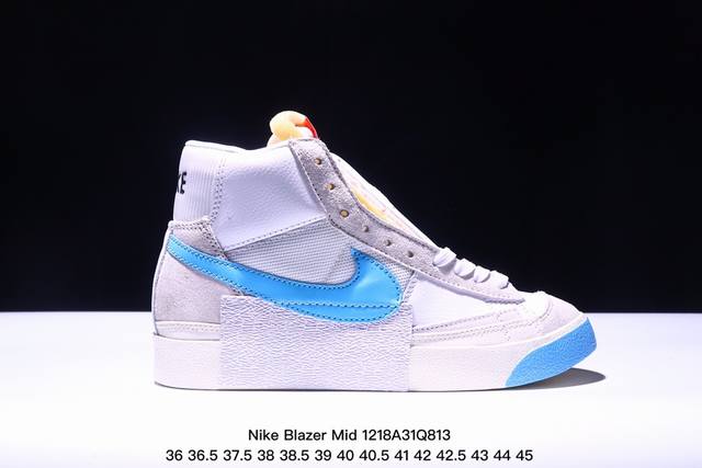 耐克nike Blazer Mid ‘1977 Vintage We经典开拓者高帮百搭休闲运动板鞋 官方货号：Cj9693 尺码：36 36.5 37.5 38