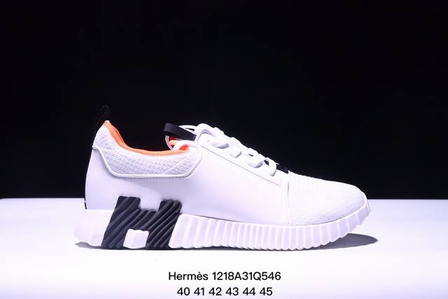 法国奢侈品品牌 爱马仕 Hermès Bouncing Low Sneaker 跳跃系列低帮轻便透气百搭休闲运动鞋 码数：40 41 42 43 44 45 X