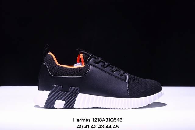 法国奢侈品品牌 爱马仕 Hermès Bouncing Low Sneaker 跳跃系列低帮轻便透气百搭休闲运动鞋 码数：40 41 42 43 44 45 X