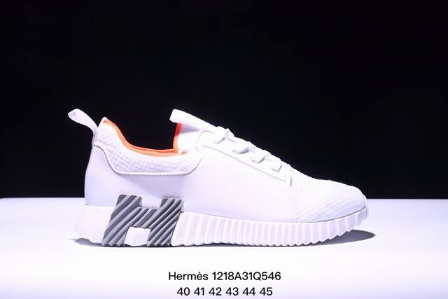 法国奢侈品品牌 爱马仕 Hermès Bouncing Low Sneaker 跳跃系列低帮轻便透气百搭休闲运动鞋 码数：40 41 42 43 44 45 X