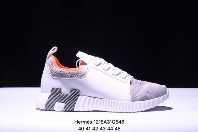 法国奢侈品品牌 爱马仕 Hermès Bouncing Low Sneaker 跳跃系列低帮轻便透气百搭休闲运动鞋 码数：40 41 42 43 44 45 X