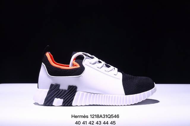 法国奢侈品品牌 爱马仕 Hermès Bouncing Low Sneaker 跳跃系列低帮轻便透气百搭休闲运动鞋 码数：40 41 42 43 44 45 X