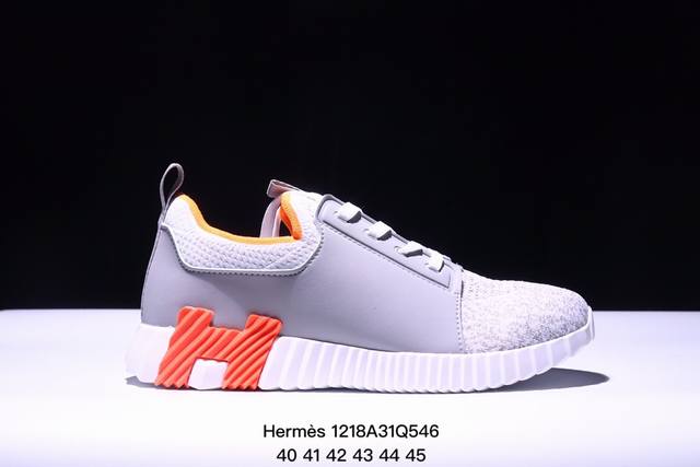 法国奢侈品品牌 爱马仕 Hermès Bouncing Low Sneaker 跳跃系列低帮轻便透气百搭休闲运动鞋 码数：40 41 42 43 44 45 X