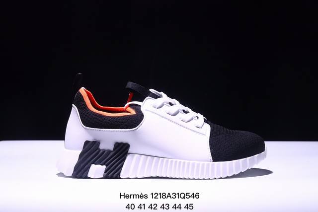 法国奢侈品品牌 爱马仕 Hermès Bouncing Low Sneaker 跳跃系列低帮轻便透气百搭休闲运动鞋 码数：40 41 42 43 44 45 X