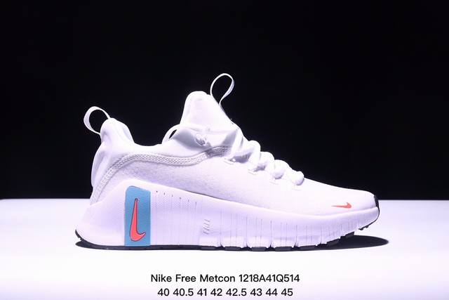 Nike 耐克 Nike Free Metcon 6 训练鞋，在训练中解锁无限可能。 该训练鞋加大前足柔韧灵活性，并以泡绵加固后跟， 有助于在跳跃训练和有氧课程