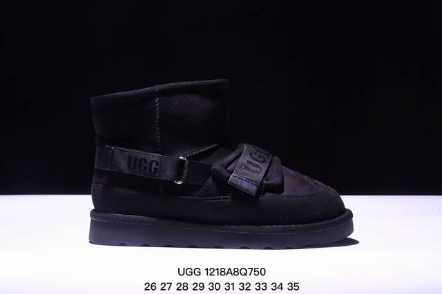 童鞋 Ugg 中帮靴子 儿童雪地靴 俏皮可爱的百变造型， 美国轻奢品牌ugg 平底系列冬季羊毛一体雪地休闲保暖毛毛家居包头棉鞋。官方同步包装 检验标 材料采用原