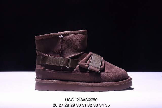 童鞋 Ugg 中帮靴子 儿童雪地靴 俏皮可爱的百变造型， 美国轻奢品牌ugg 平底系列冬季羊毛一体雪地休闲保暖毛毛家居包头棉鞋。官方同步包装 检验标 材料采用原