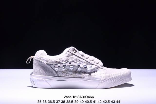 Vans Knu Skool 蛇年限定 贪吃蛇斑点 “章若楠同款，上脚优雅自带小香风气息”知名艺术家张权限定款式，把“贪吃蛇”中的豆子解构，变成鞋子上的彩色波点