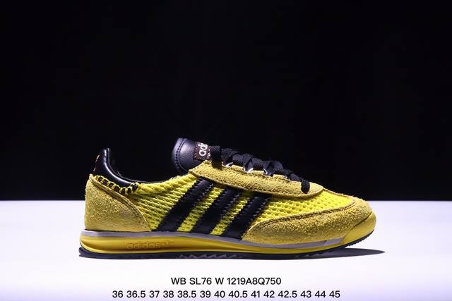 公司级阿迪达斯adidas Wb Sl76 三叶草复古休闲网面透气跑步鞋休闲运动鞋 货号:Ih9 6 尺码:36 36.5 37 38 38.5 39 40 4