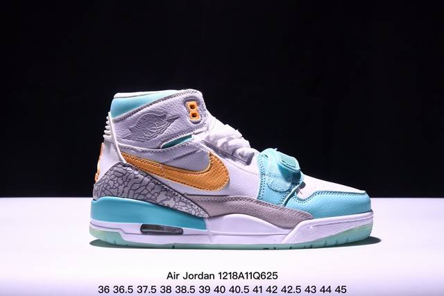 公司级三合一最强合体，多种新配色回归耐克nike Air Jordan Legacy 312 High”White Grey Fog Blue Red“乔丹最强