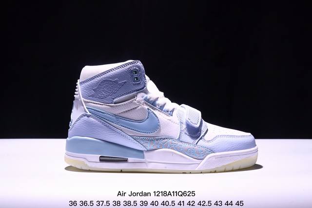 公司级三合一最强合体，多种新配色回归耐克nike Air Jordan Legacy 312 High”White Grey Fog Blue Red“乔丹最强