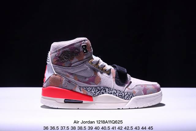 公司级三合一最强合体，多种新配色回归耐克nike Air Jordan Legacy 312 High”White Grey Fog Blue Red“乔丹最强