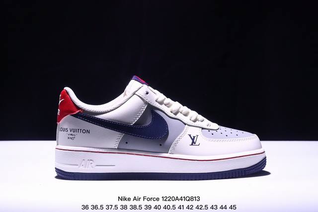 耐克nike Air Force 1 Low 空军一号低帮百搭休闲运动板鞋。柔软、弹性十足的缓震性能和出色的中底设计，横跨复古与现代的外型结合，造就出风靡全球三