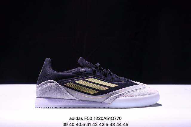 Adidas F50 舒适百搭 防滑耐磨 足球鞋 男女同款 白蓝色 货号：Ih8361 Xm1220Q770