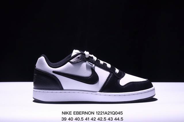 公司级nike Ebernon Low 低帮百搭 透气休闲运动板鞋 兼顾舒适脚感和出众风范 演绎匠心之作 结构性的支撑贴合感结合复古篮球设计 货号:Aq1774