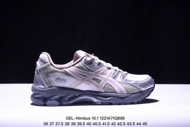 公司级asics Gel-Nimbus 10.1 亚瑟士 复古先锋 潮流 拼接耐磨 低帮休闲跑步鞋 货号: 3A723- 尺码:36 37 37.5 38 39