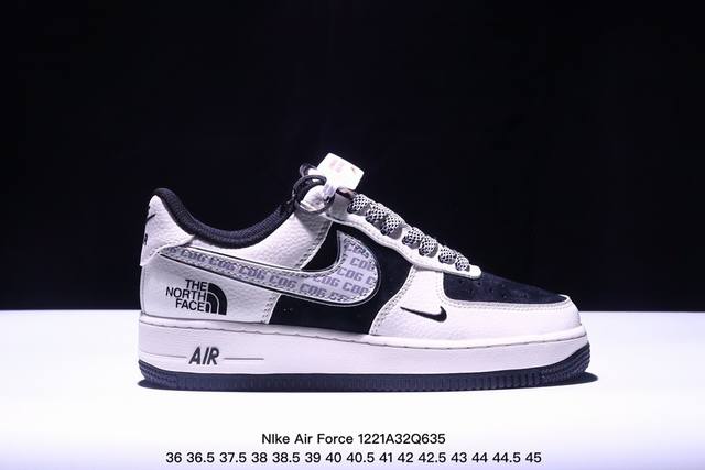 海外限量发售！公司级nike Air Force 1 '07 Low “斯图西联名--灰猪八黑勾”空军一号 低帮 运动鞋 休闲鞋 折边针车 工艺难度大 原楦头原