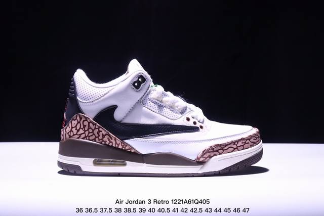 公司级air Jordan 3 Retro 迈克尔 乔丹aj3代中帮复古休闲运动文化篮球鞋 货号:Dx6660-900 尺码:36 36.5 37.5 38 3