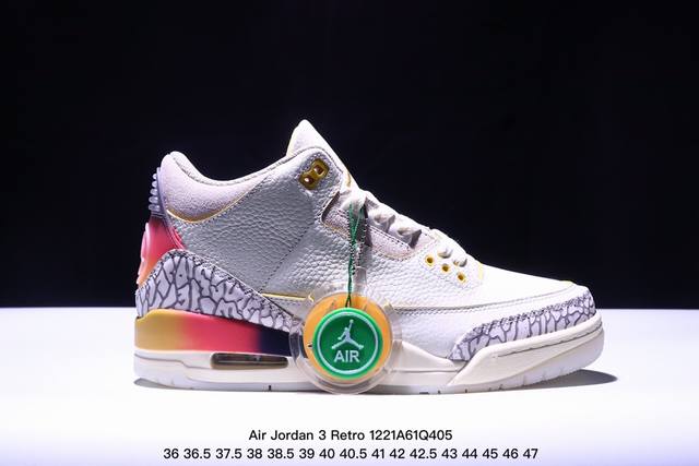 公司级air Jordan 3 Retro 迈克尔 乔丹aj3代中帮复古休闲运动文化篮球鞋 货号:Dx6660-900 尺码:36 36.5 37.5 38 3