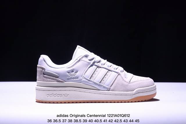 Adidas Originals Centennial 85 Low 灰白紫 低帮百搭潮流休闲运动校园板鞋时尚男女鞋 货号：Id1812 尺码：36 36 37