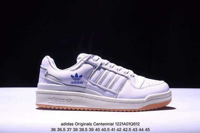 Adidas Originals Centennial 85 Low 灰白紫 低帮百搭潮流休闲运动校园板鞋时尚男女鞋 货号：Id1812 尺码：36 36 37