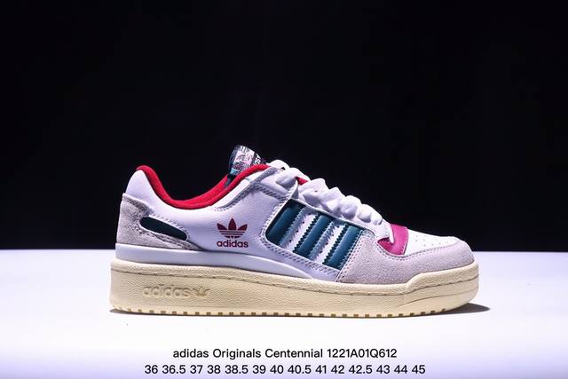 Adidas Originals Centennial 85 Low 灰白紫 低帮百搭潮流休闲运动校园板鞋时尚男女鞋 货号：Id1812 尺码：36 36 37