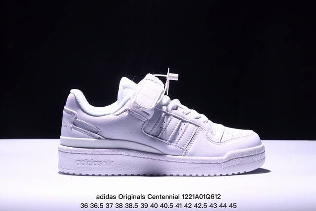 Adidas Originals Centennial 85 Low 灰白紫 低帮百搭潮流休闲运动校园板鞋时尚男女鞋 货号：Id1812 尺码：36 36 37