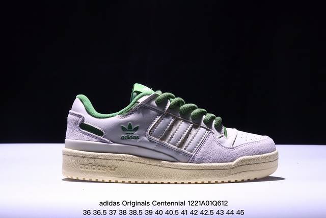 Adidas Originals Centennial 85 Low 灰白紫 低帮百搭潮流休闲运动校园板鞋时尚男女鞋 货号：Id1812 尺码：36 36 37