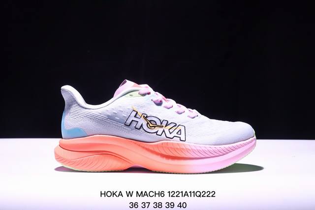 公司级小红书推荐hoka W Mach 6全新配色 这个品牌来自于新西兰的毛利语，Hoka表示大地，One One表示飞越，连起来就是飞越地平线，One One