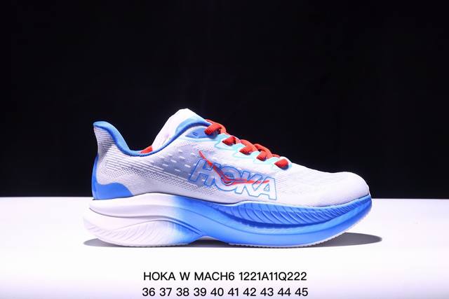 公司级小红书推荐hoka W Mach 6全新配色 这个品牌来自于新西兰的毛利语，Hoka表示大地，One One表示飞越，连起来就是飞越地平线，One One