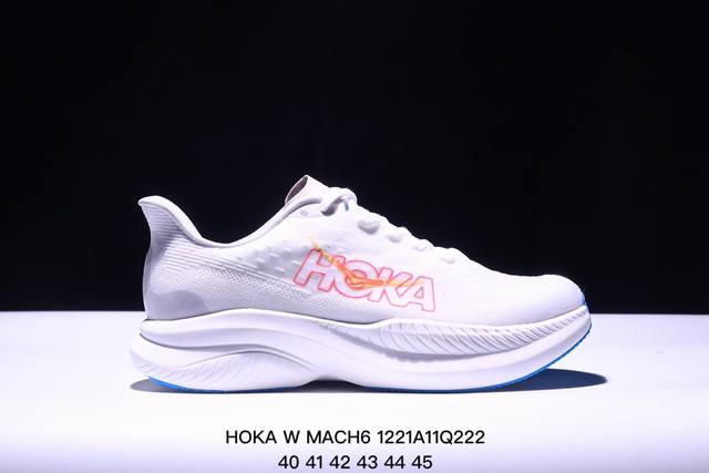 公司级小红书推荐hoka W Mach 6全新配色 这个品牌来自于新西兰的毛利语，Hoka表示大地，One One表示飞越，连起来就是飞越地平线，One One