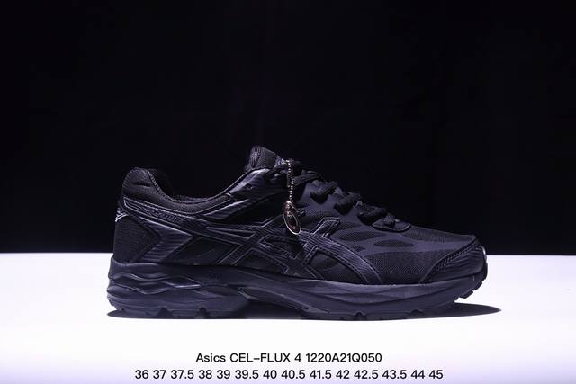 亚瑟士asics Cel-Cel-Flux 4复古单品 网面休闲透气跑步鞋 鞋款采用亚瑟士amplifoam科技 为运动中带来回弾性和轻量性感受 工程网眼鞋面提