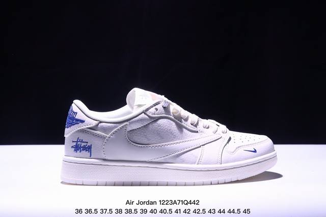 海外爆款限量发售！公司级 Travis Scott X Fragment Design X Jordan Air Jordan 1 Low Og Sp 斯图西联