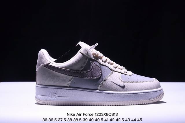 真标耐克nike Air Force 1’07 空军一号低帮百搭休闲运动板鞋。柔软、弹性十足的缓震性能和出色的中底设计，横跨复古与现代的外型结合，造就出风靡全球