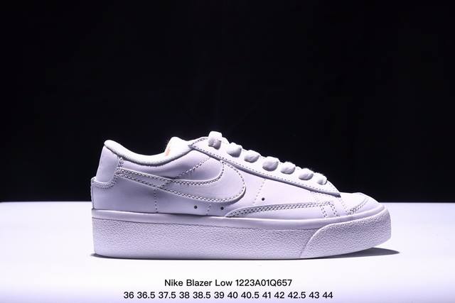 带半码 耐克 Nike Blazer Low '77 Jumbo 耐克开拓者厚底高帮板鞋 牛皮材质 Xm1223Q657