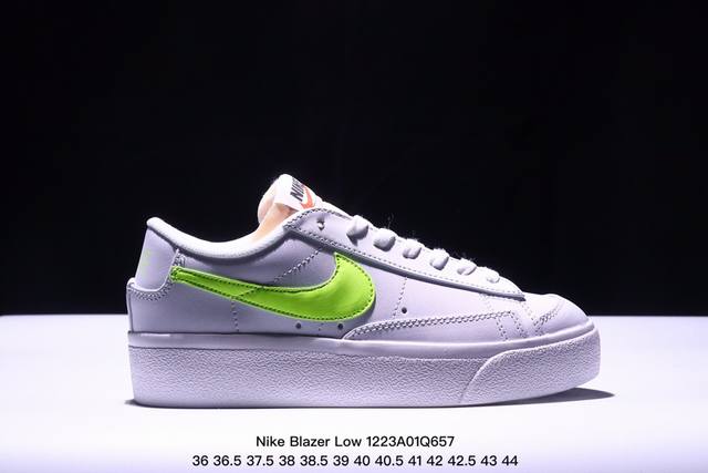 带半码 耐克 Nike Blazer Low '77 Jumbo 耐克开拓者厚底高帮板鞋 牛皮材质 Xm1223Q657